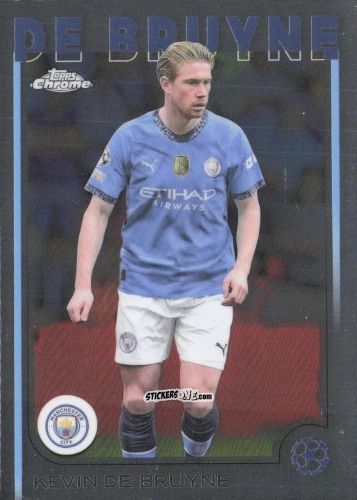 Cromo Kevin De Bruyne - Chrome Uefa Club Competitions 2024-2025 n. 17 - Topps