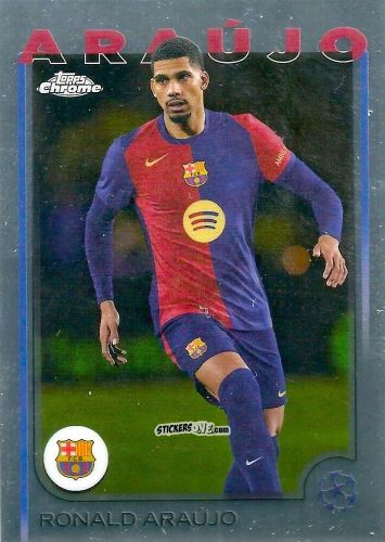 Cromo Ronald Araujo - Chrome Uefa Club Competitions 2024-2025 n. 24 - Topps