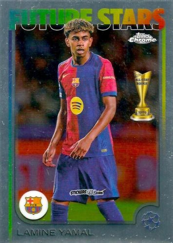 Sticker Lamine Yamal - Chrome Uefa Club Competitions 2024-2025 n. 27 - Topps