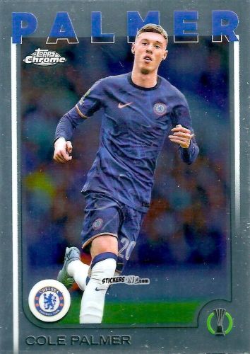 Figurina Cole Palmer - Chrome Uefa Club Competitions 2024-2025 n. 32 - Topps