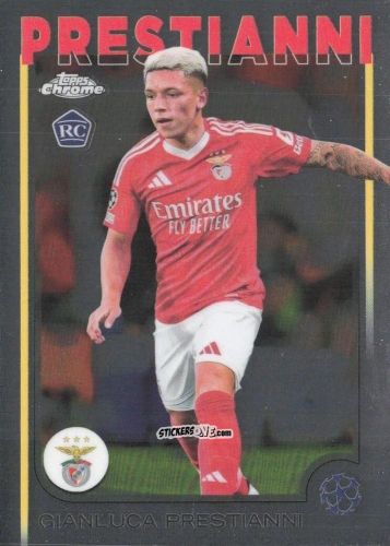 Cromo Gianluca Prestianni - Chrome Uefa Club Competitions 2024-2025 n. 36 - Topps