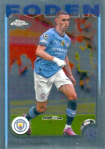 Cromo Phil Foden - Chrome Uefa Club Competitions 2024-2025 n. 47 - Topps