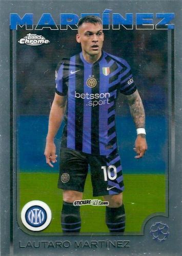 Figurina Lautaro Martinez - Chrome Uefa Club Competitions 2024-2025 n. 50 - Topps