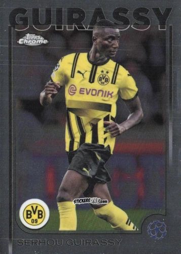 Figurina Serhou Guirassy - Chrome Uefa Club Competitions 2024-2025 n. 51 - Topps