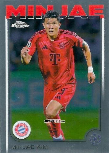 Sticker Kim Min-jae - Chrome Uefa Club Competitions 2024-2025 n. 55 - Topps