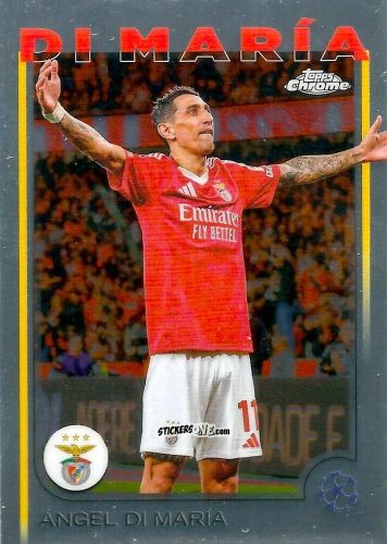 Figurina Angel Di Maria - Chrome Uefa Club Competitions 2024-2025 n. 60 - Topps
