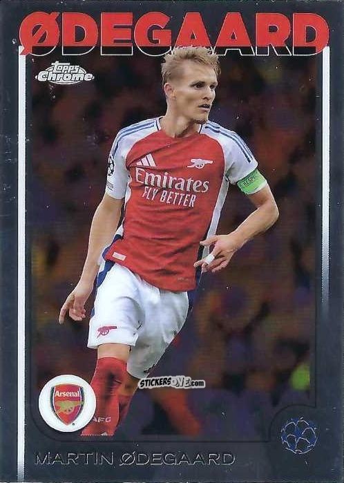 Figurina Martin Odegaard - Chrome Uefa Club Competitions 2024-2025 n. 62 - Topps