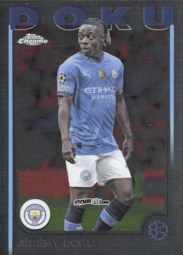 Cromo Jeremy Doku - Chrome Uefa Club Competitions 2024-2025 n. 69 - Topps