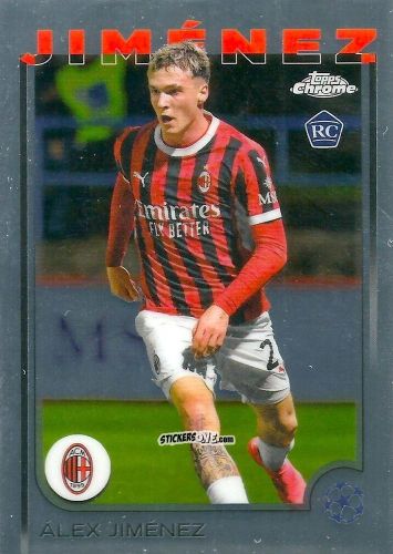 Sticker Alex Jimenez - Chrome Uefa Club Competitions 2024-2025 n. 73 - Topps