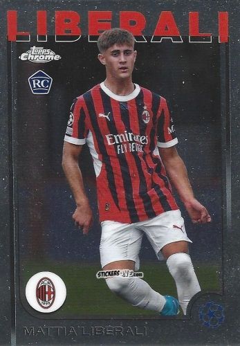 Figurina Mattia Liberali - Chrome Uefa Club Competitions 2024-2025 n. 82 - Topps