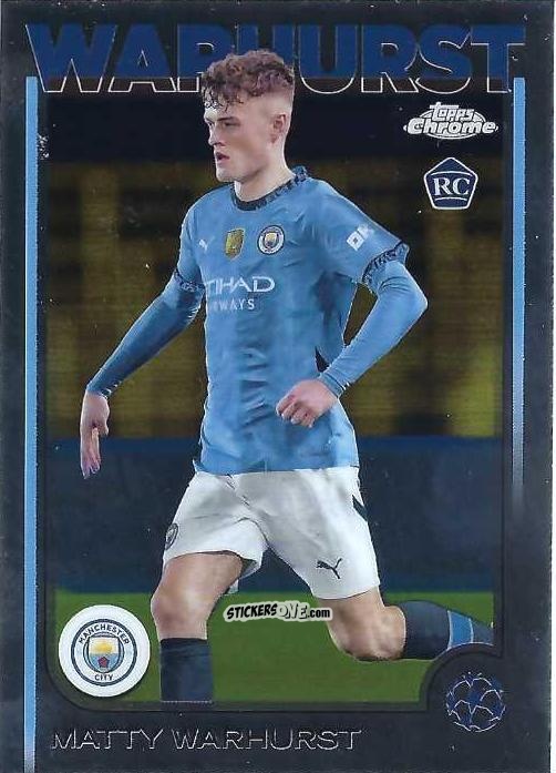 Sticker Matty Warhurst - Chrome Uefa Club Competitions 2024-2025 n. 92 - Topps