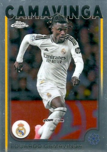 Sticker Eduardo Camavinga - Chrome Uefa Club Competitions 2024-2025 n. 93 - Topps