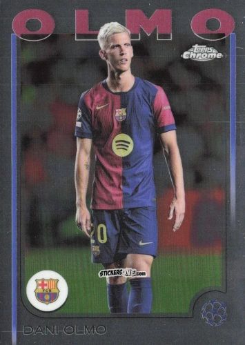 Cromo Dani Olmo - Chrome Uefa Club Competitions 2024-2025 n. 94 - Topps