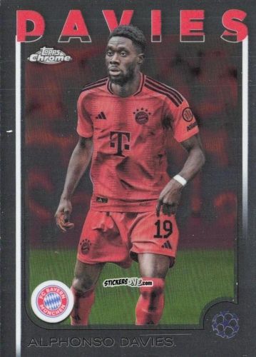 Cromo Alphonso Davies - Chrome Uefa Club Competitions 2024-2025 n. 96 - Topps