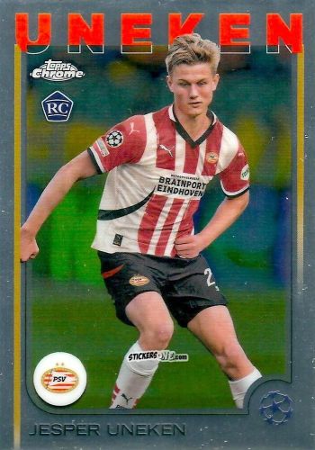 Sticker Jesper Uneken - Chrome Uefa Club Competitions 2024-2025 n. 97 - Topps