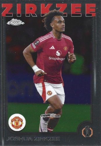 Cromo Joshua Zirkzee - Chrome Uefa Club Competitions 2024-2025 n. 121 - Topps