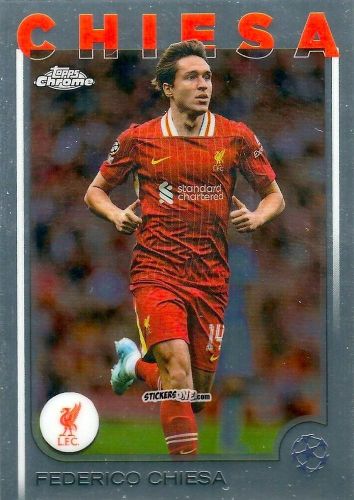 Sticker Federico Chiesa - Chrome Uefa Club Competitions 2024-2025 n. 124 - Topps