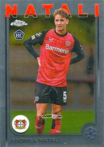 Cromo Andrea Natali - Chrome Uefa Club Competitions 2024-2025 n. 128 - Topps
