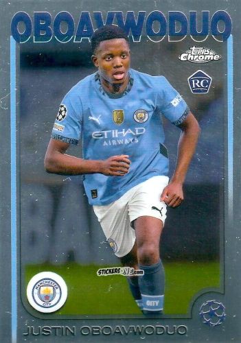 Sticker Justin Oboavwoduo - Chrome Uefa Club Competitions 2024-2025 n. 144 - Topps