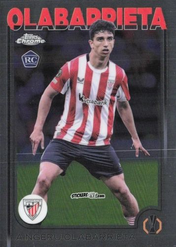 Figurina Aingeru Olabarrieta - Chrome Uefa Club Competitions 2024-2025 n. 146 - Topps