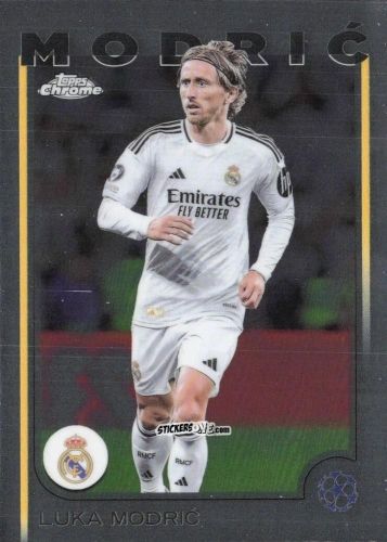 Cromo Luka Modric - Chrome Uefa Club Competitions 2024-2025 n. 149 - Topps