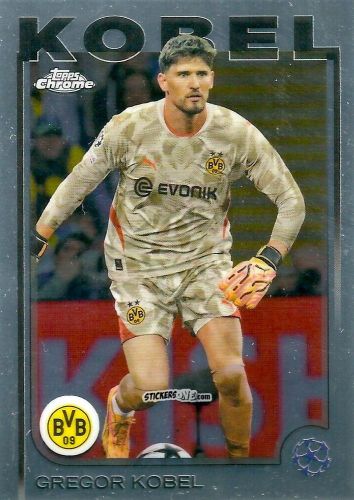Sticker Gregor Kobel - Chrome Uefa Club Competitions 2024-2025 n. 168 - Topps
