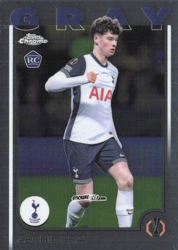 Sticker Archie Gray - Chrome Uefa Club Competitions 2024-2025 n. 170 - Topps
