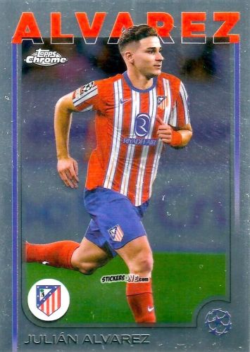 Cromo Julian Alvarez - Chrome Uefa Club Competitions 2024-2025 n. 171 - Topps