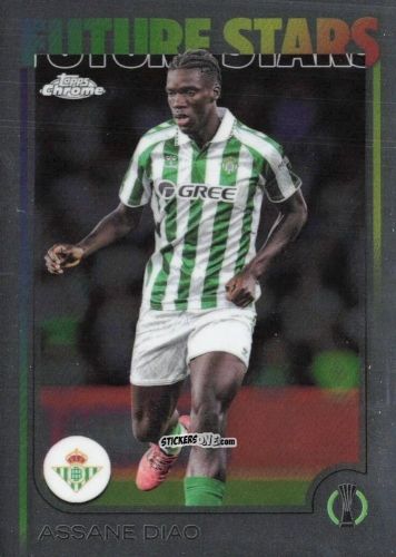 Sticker Assane Diao - Chrome Uefa Club Competitions 2024-2025 n. 188 - Topps