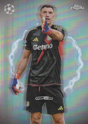 Figurina Emiliano Martinez - Chrome Uefa Club Competitions 2024-2025 n. CP-20 - Topps