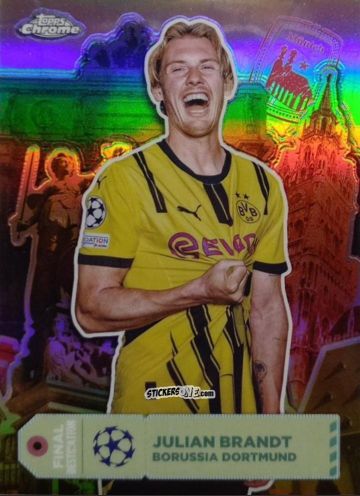 Figurina Julian Brandt - Chrome Uefa Club Competitions 2024-2025 n. FD-10 - Topps
