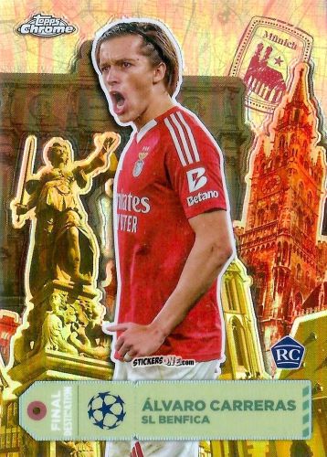 Cromo Alvaro Carreras - Chrome Uefa Club Competitions 2024-2025 n. FD-34 - Topps