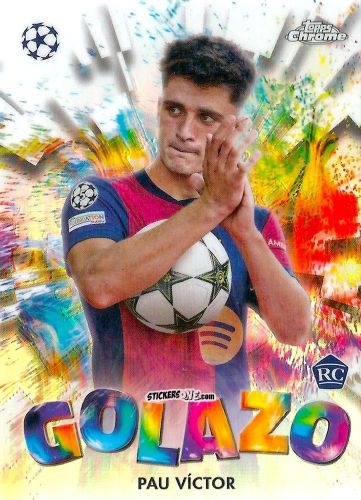 Cromo Pau Victor - Chrome Uefa Club Competitions 2024-2025 n. GZ-24 - Topps