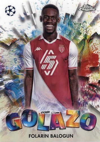 Figurina Folarin Balogun - Chrome Uefa Club Competitions 2024-2025 n. GZ-26 - Topps
