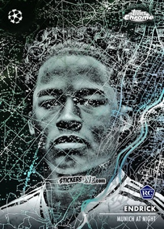 Figurina Endrick - Chrome Uefa Club Competitions 2024-2025 n. MN-2 - Topps