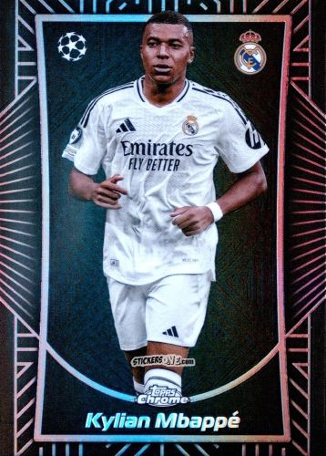 Sticker Kylian Mbappe - Chrome Uefa Club Competitions 2024-2025 n. SE-14 - Topps
