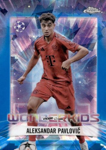 Cromo Aleksandar Pavlovic - Chrome Uefa Club Competitions 2024-2025 n. WK-7 - Topps