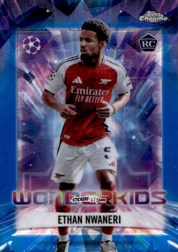 Sticker Etan Nwaneri - Chrome Uefa Club Competitions 2024-2025 n. WK-8 - Topps
