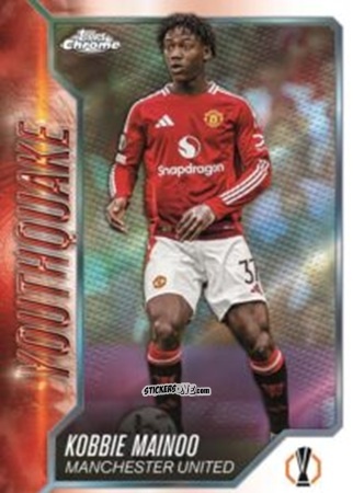 Sticker Kobbie Mainoo - Chrome Uefa Club Competitions 2024-2025 n. YQ-17 - Topps
