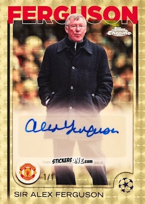 Cromo Alex ferguson - Chrome Uefa Club Competitions 2024-2025 n. CA-SAF - Topps