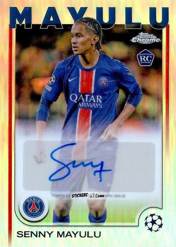 Cromo Senny Mayulu - Chrome Uefa Club Competitions 2024-2025 n. CA-SM - Topps