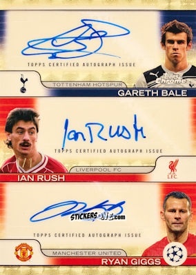 Cromo Ian Rush / Gareth Bale / Ryan Giggs - Chrome Uefa Club Competitions 2024-2025 n. TA-WAL - Topps