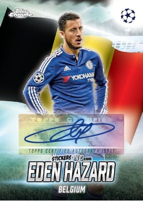Sticker Eden Hazard - Chrome Uefa Club Competitions 2024-2025 n. GLA-EH - Topps