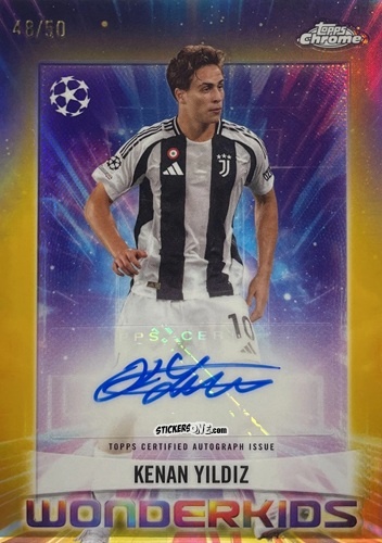 Cromo Kenan Yildiz - Chrome Uefa Club Competitions 2024-2025 n. WKA-KY - Topps
