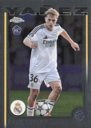 Sticker Daniel Yanez - Chrome Uefa Club Competitions 2024-2025 n. 66 - Topps