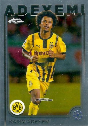 Sticker Karim Adeyemi - Chrome Uefa Club Competitions 2024-2025 n. 105 - Topps