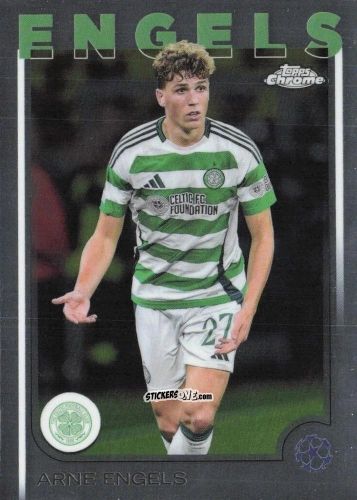 Figurina Arne Engels - Chrome Uefa Club Competitions 2024-2025 n. 151 - Topps