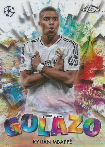 Sticker Kylian Mbappe - Chrome Uefa Club Competitions 2024-2025 n. GZ-21 - Topps
