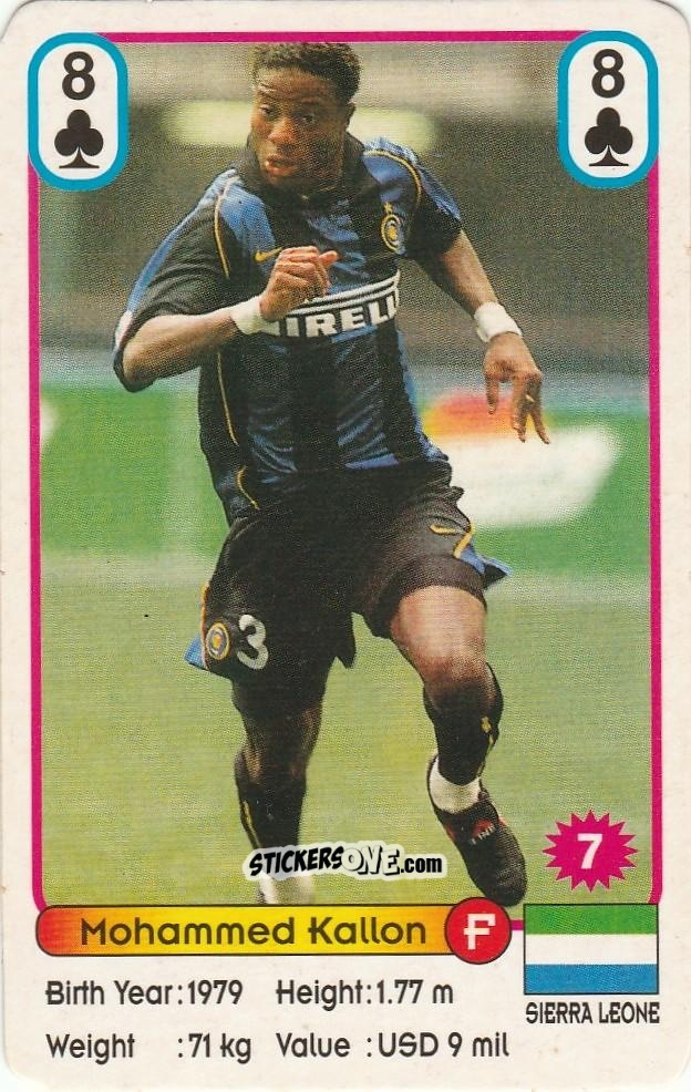 Cromo Mohamed Kallon - Football Stars New Season Blue Back
 n. 7 - Akas Akbalik
