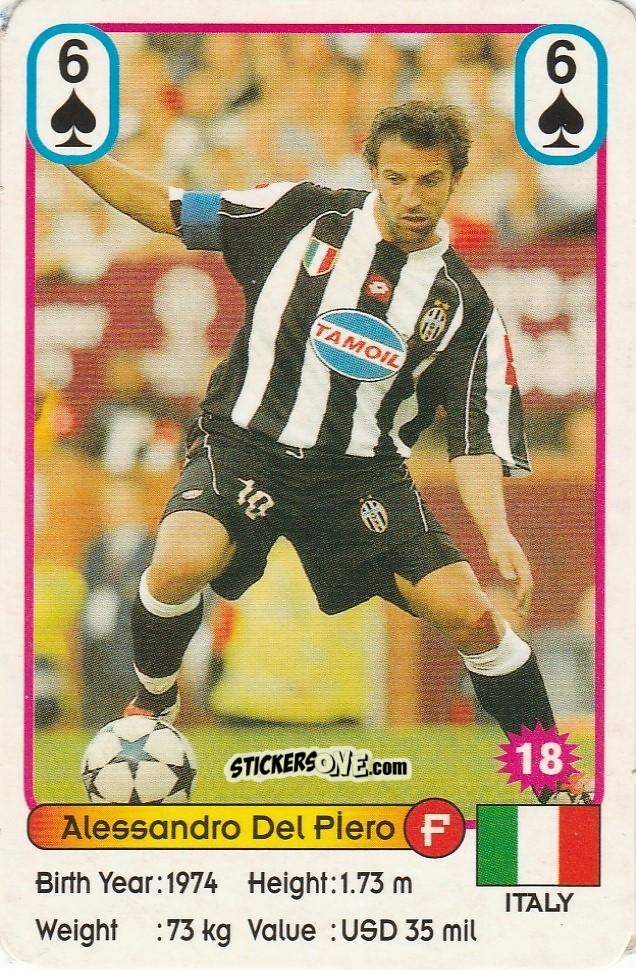 Cromo Alessandro Del Piero - Football Stars New Season Blue Back
 n. 18 - Akas Akbalik
